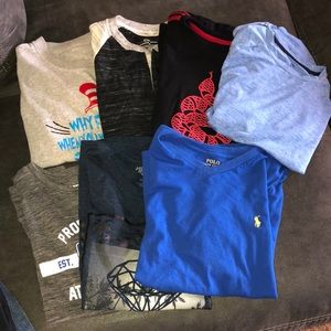 Boys shirt bundle M 10/12